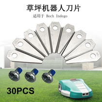A set of 9 smart lawn mower blades diamond silver suitable for Boch Indego replaceable lawn mower blades