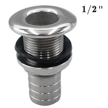 Marine five gold fittings Pagoda water outlet 1 2 inch outer diameter 16 5mm outer height 58MM outfall full silk stainless steel