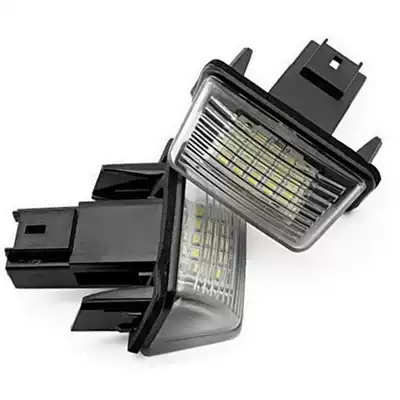 Suitable for logo 206 license plate light 18LED white light car exhaust light LED license plate light Peugeot 2