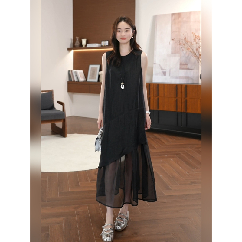 Qiu Yingying Helaaomi "See-Through Xiangyun Skirt" Xiangyun Silk 100% Mulberry Silk 23 Momme Dress