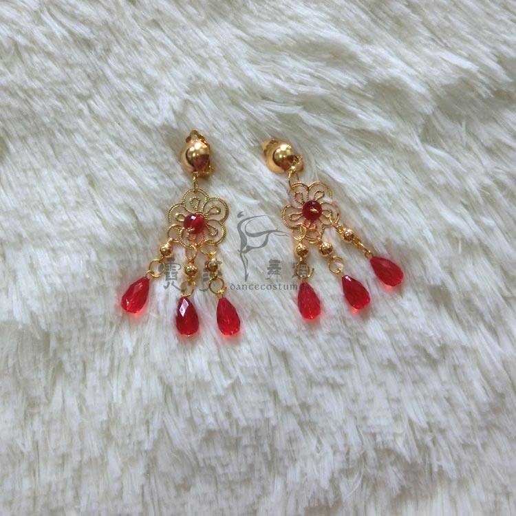 Аксессуары для танца живота 霓莎 肚皮舞耳夹耳环 耳环饰品 舞蹈配饰 演出饰品 印度舞耳饰 NI SA dance