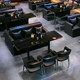 Cafe table and chair combination theme western restaurant bar table and chair dessert drink milk tea shop snack bar card seat sofa