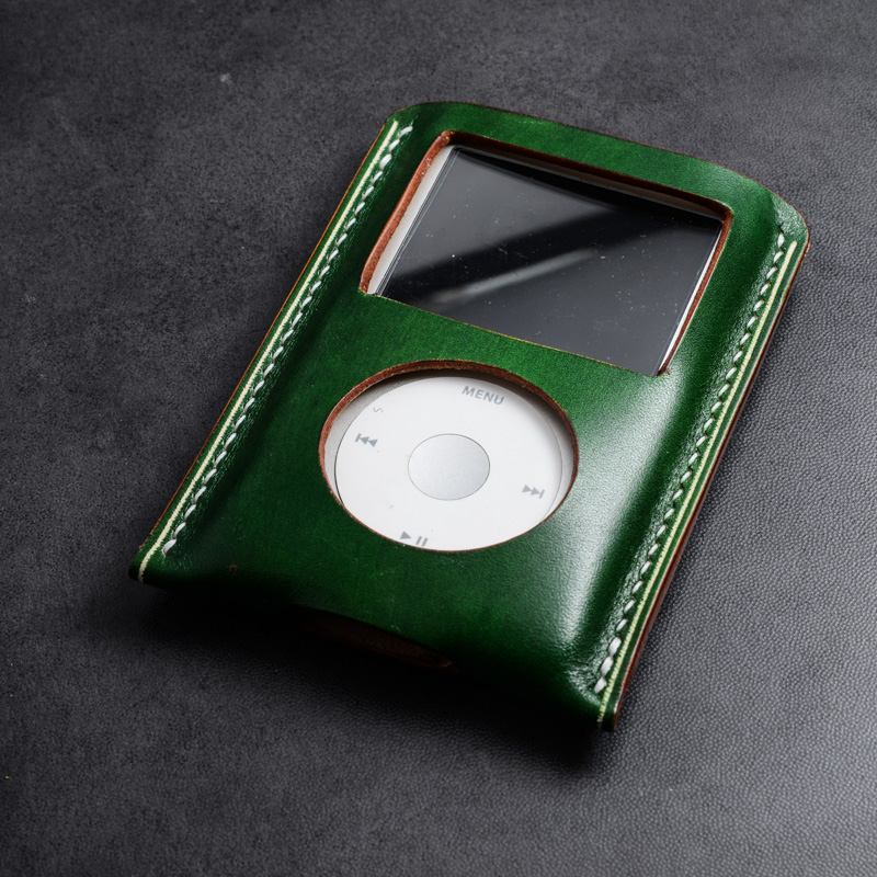 Làm bằng tay tay nhuộm thùng rau xanh rám nắng da Ý bao da tone MP3 ipod ipc cổ điển - Phụ kiện MP3 / MP4 nút tai nghe airpods pro chính hãng