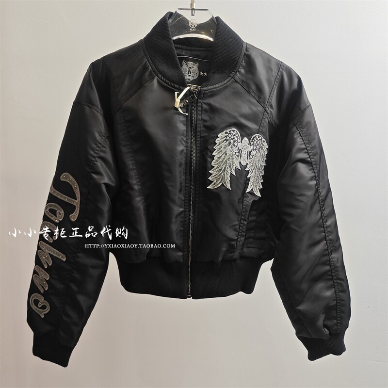 Light Luxury Trendy Brand Tch Genuine Product from the Exclusive Store, 26Th Spring Model Angel Wings Embroidered Baseball Jacket T78A166006
