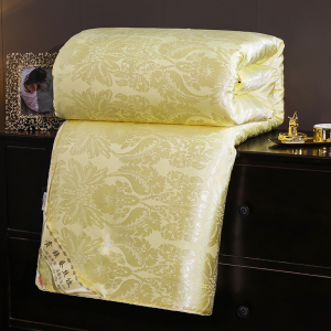 加厚保暖蜘蛛花优质蚕丝被芯8斤