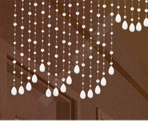  Custom-made star flashing glass crystal acrylic crystal bead curtain hanging curtain door curtain puzzle-free perforated decorative partition