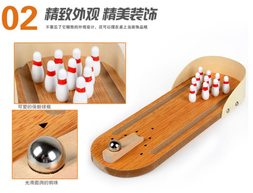 Mini bằng gỗ bowling tabletop trò chơi đồ chơi cha mẹ và con trò chơi tương tác trẻ em quà tặng sinh nhật cho bạn bè và bạn cùng lớp 	mua bộ bowling	