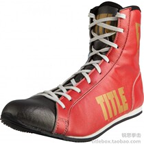 (Shipping from the United States) Original TITLE boxing shoes competition training flash boots mens and womens red and blue
