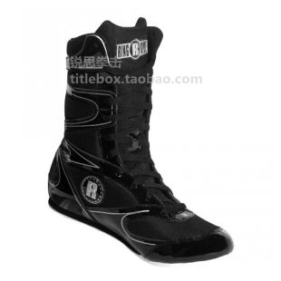 RINGSIDE boxing shoes professional competition boxing boots high - tube men and women breathable black