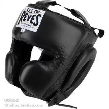 (Original) REYES boxing helmet Muay Thai fighting training head guard leather boxing protective gear black men and women