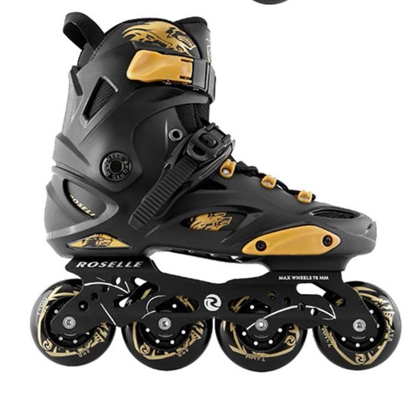 Skate shoes Adult male and female Skates Adults Straight Line Pulley Shoes Flowers Style Flat Flower Shoes Professional Aqua Skate Skating Shoes