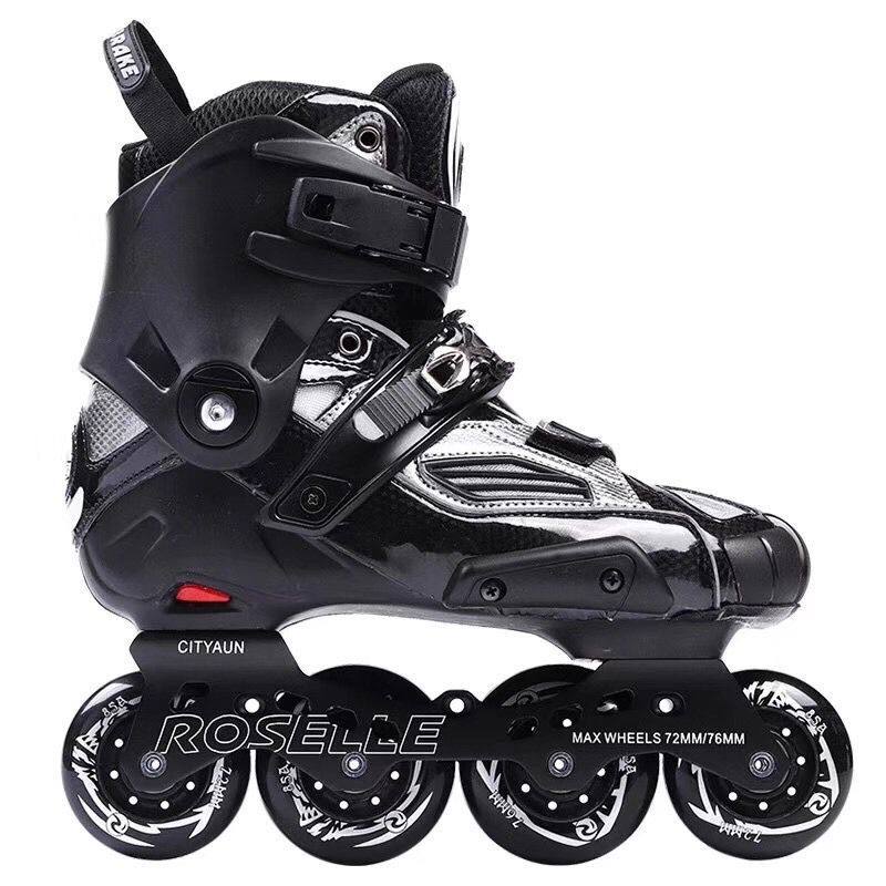 Lo God RS5 High-end Shoes HV Skate Shoes Adult Skate Flat Flowers Shoes Straight Line Flash Wheel Slip Flat Flower Shoes