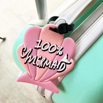 MISS FHC MERMAID original MERMAID pink shell luggage tag luggage tag boarding pass check-in MISS FHC