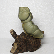Songhua stone strange stone Maoshi original stone Jilin ornamental stone water stone pictographic stone Spring Silkworm baby