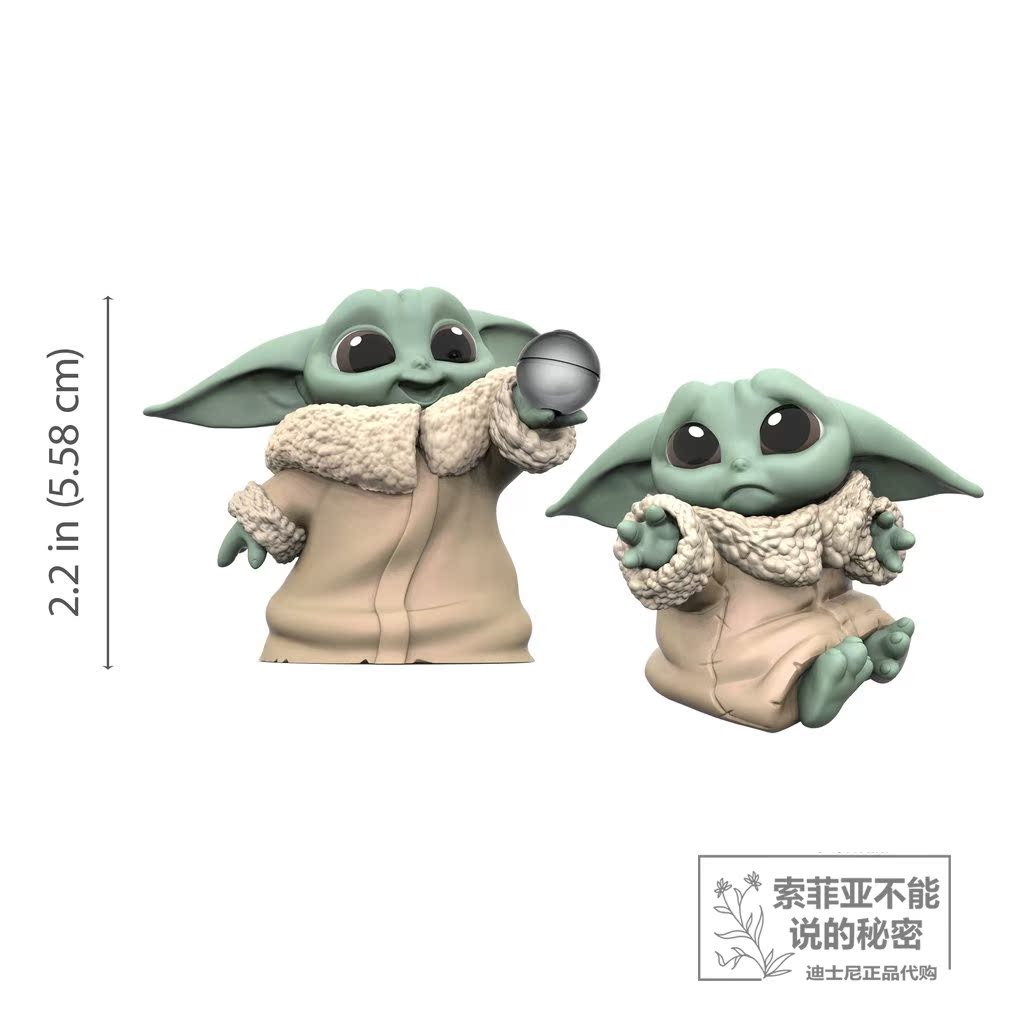 Yoda Baby D [2 Pack]Star Wars Manda Luo people The force baby Yoda  baby Garage Kit Ornaments Toys U.S.A Disney Purchasing agent