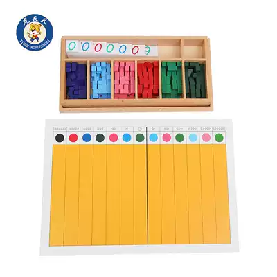 Tiger Everyday Montessori Elementary School 6-12 years old Montessori Math teaching aids decimal point game DOT EXERCISE