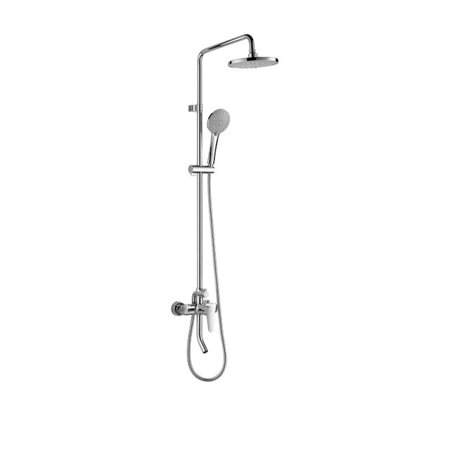 Three-functional clearly equipped thermostatic shower shower head