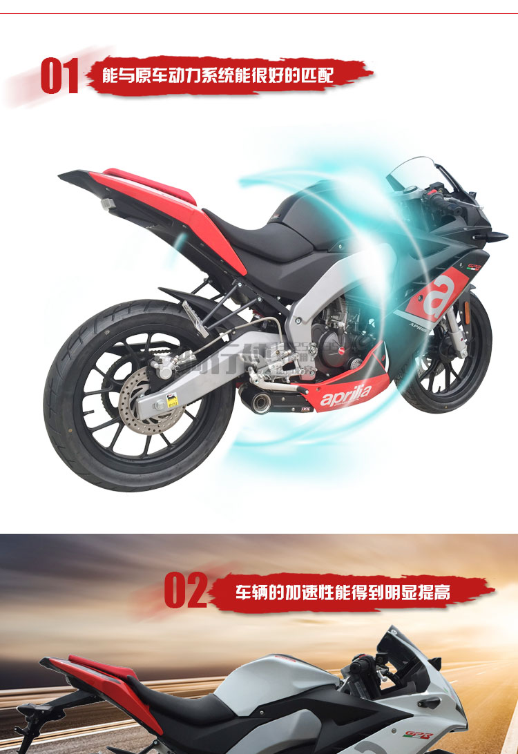 Billion APR125 Apulia GPR150Cafe sửa đổi ống xả xe máy - Ống xả xe máy pô xe máy độ