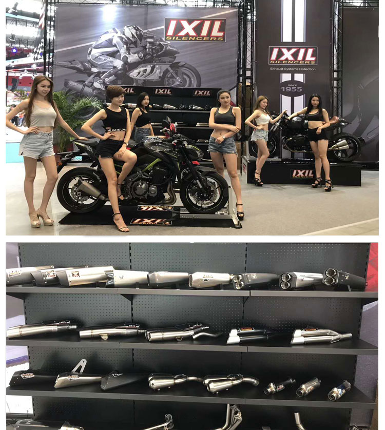 IXIL tỷ xả Sile xe máy Peugeot Jiang Ge Django150 xe tay ga sửa đổi phụ kiện ống xả đầy đủ - Ống xả xe máy bô xe ab