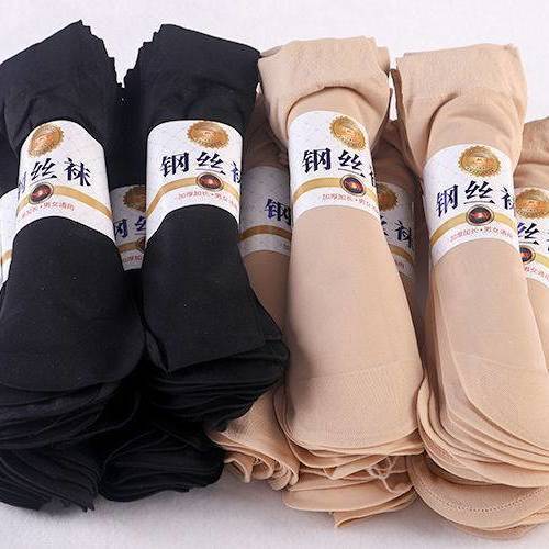 5-20 Pairs of Summer Thickened and Lengthened Steel Wire Socks for Men and Women, Unisex, Anti-Odor, Anti-Snag, Core-Spun Silk Mask Socks