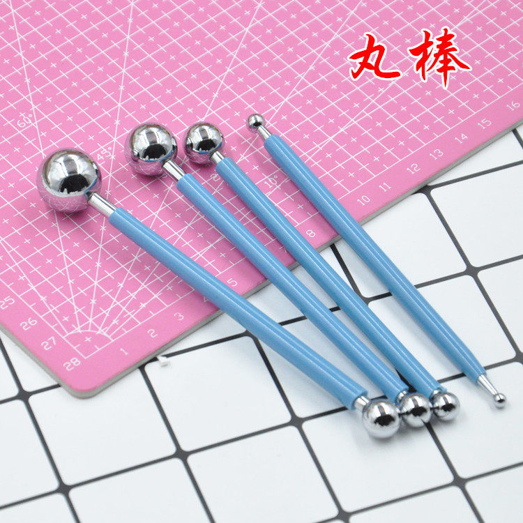 Ball stick 4 super light clay soft clay clay tube tools all metal stainless steel ultra - light clay sculpture tools