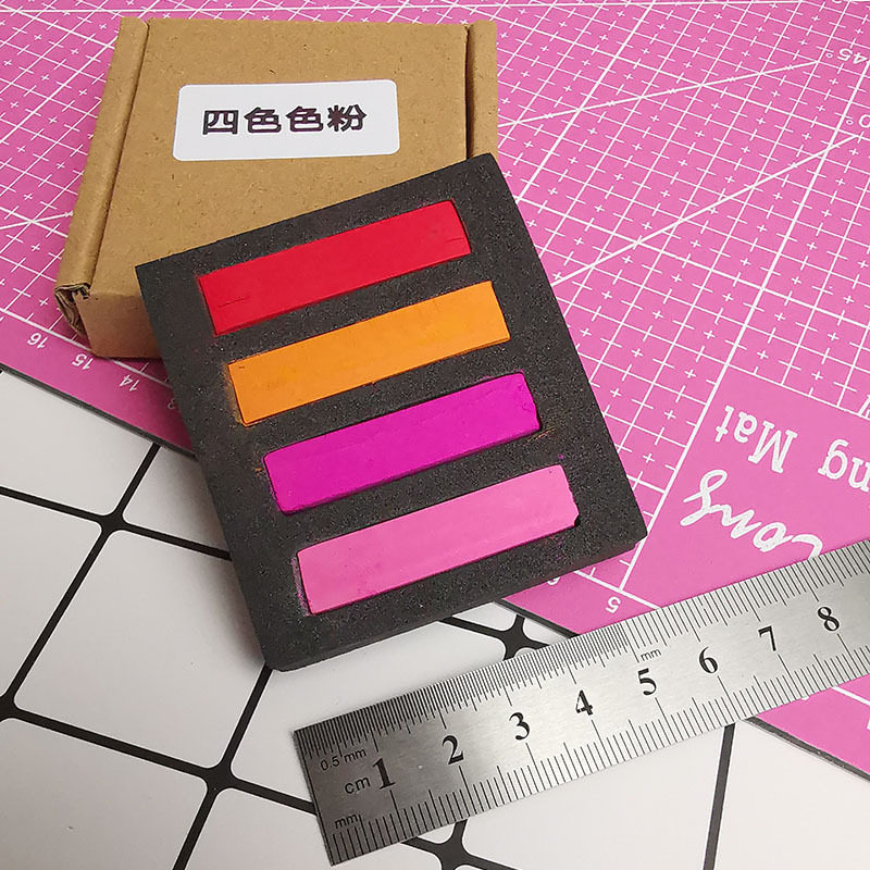 Ultra-light clay resin clay four-color chalk puppet makeup 4-color powder succulents gradient color doll color