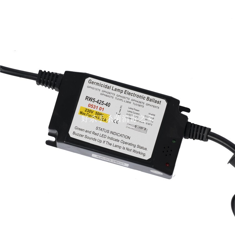 Rw5-425-40 Special Ballast for Overcurrent Sterilizers 10-40W European Standard Three-Pin Uv Ballast