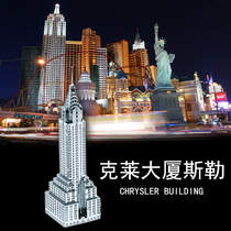 3D glue-free three-dimensional building puzzle all metal diy building assembly stainless steel model Clay Building Sler