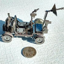 3D glue-free three-dimensional metal assembled stainless steel puzzle model space exploration series Apollo Lunar Rover