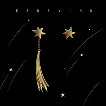 Cosmic symbol Listen to the ear Original design Star fireworks girl Salt line Smart two-wearing stud earrings drop earrings