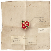 Cosmic symbol Dream Naturalism-Seven Stars ESREVINU original design Gold plated three-dimensional brooch GIFT