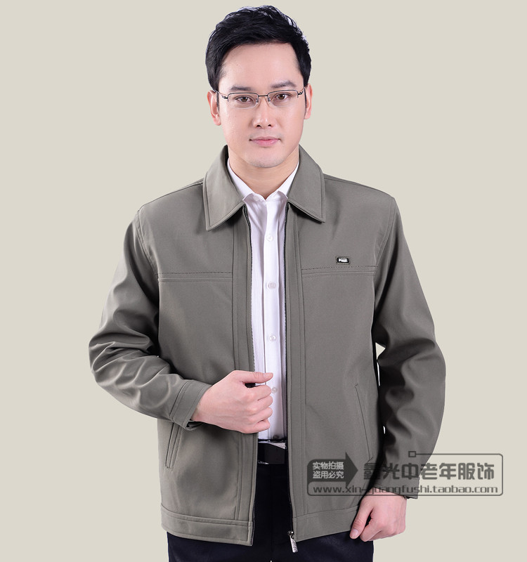 [Đặc biệt hàng ngày] áo khoác nam trung niên và áo khoác nam tuổi áo sơ mi nam mùa xuân và mùa thu quần áo nam trung niên áo khoác thể thao