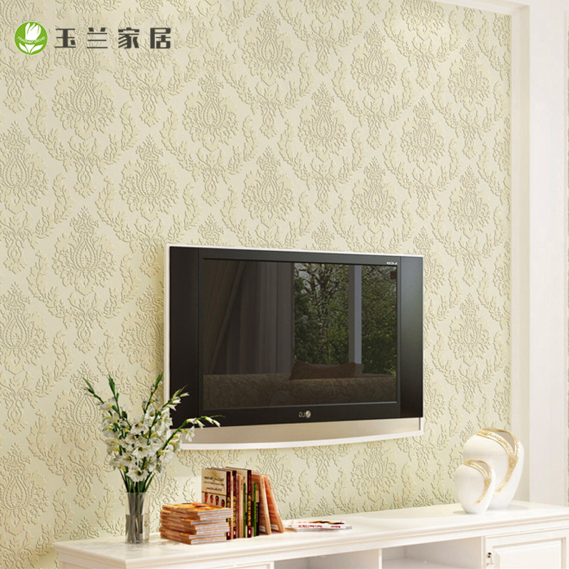 Magnolia European Luxury Wallpaper Non-woven Warm Wallpaper Living Room Bedroom TV Background Video Wall Flower Blossom