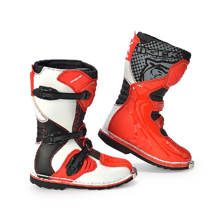TR Tiger Children's Cross - Country Boots Motorcycle Shoes Non - Fall Equipment Racing Boots Cycling Boots B1