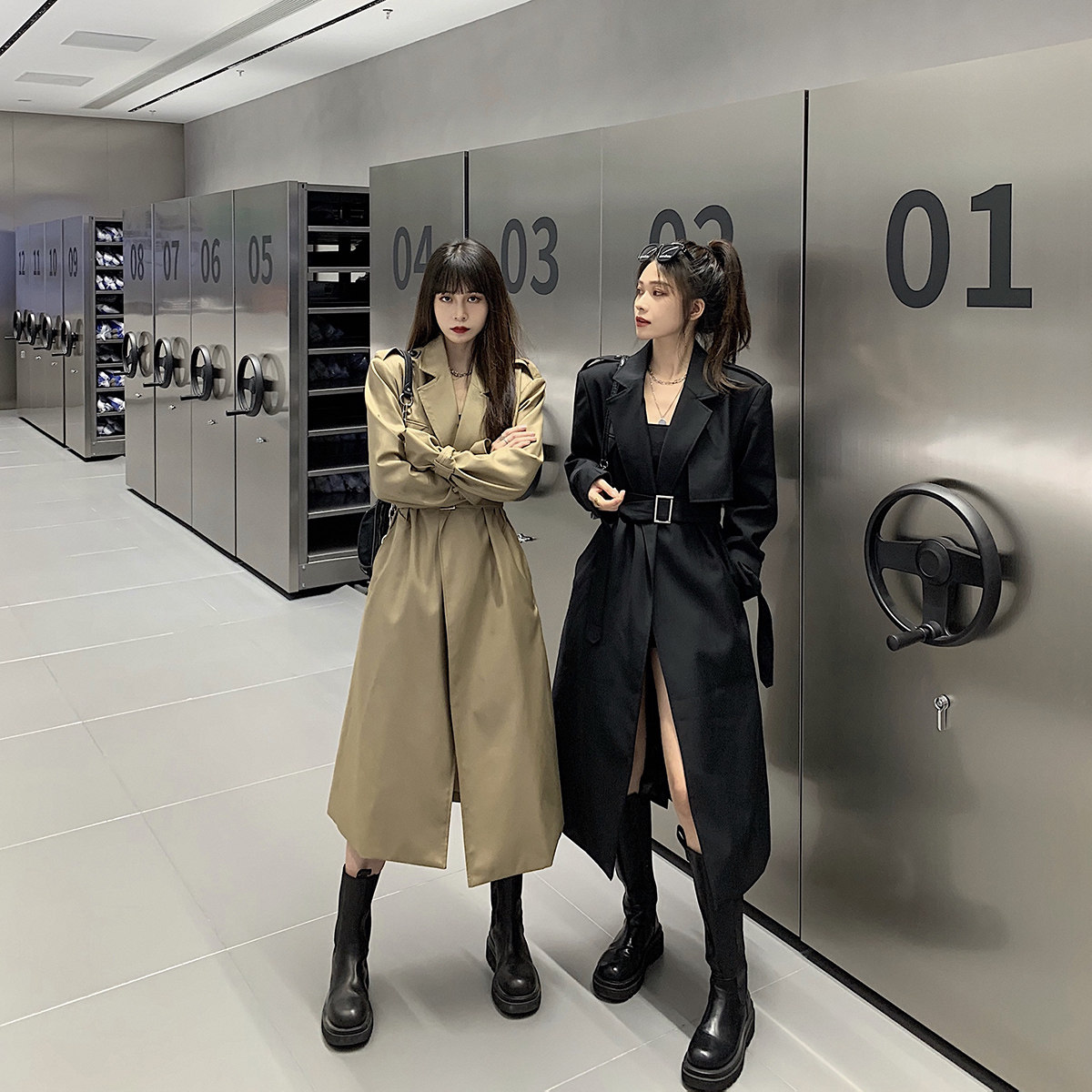 Jing Ye windbreaker female 2021 new long temperament goddess fan leisure this year's popular thin design sense jacket