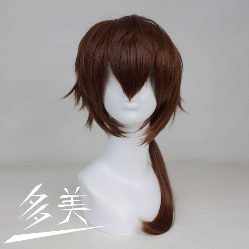 Tại chỗ Toàn thời gian tổng thể Zhang Jiale 绯 村 剑心 cosplay tóc giả màu nâu đỏ nhỏ bọ cạp cosplay tifa