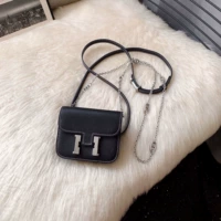 Серебряная серебряная серебряная цепь с свиной носовой цепи -не может положить мобильные телефоны)