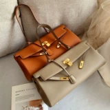 凯莉包大健身包女手提包大容量h包单肩上班通勤a4文件铂金腋下包