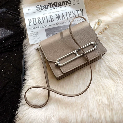 Сумка со свиным носом, сумка Roulis, серая сумка, женская новинка 2025 года, маленькая сумка-коробка, сумка для тофу, маленькая квадратная сумка через плечо