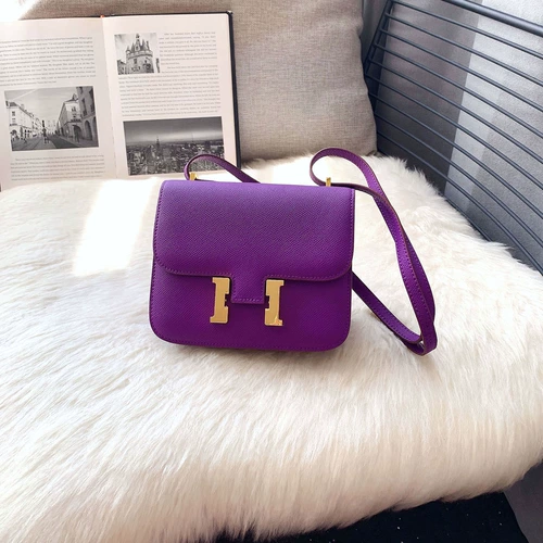 Сиреневая сумка для телефона, сумка на одно плечо, сумка через плечо, из натуральной кожи