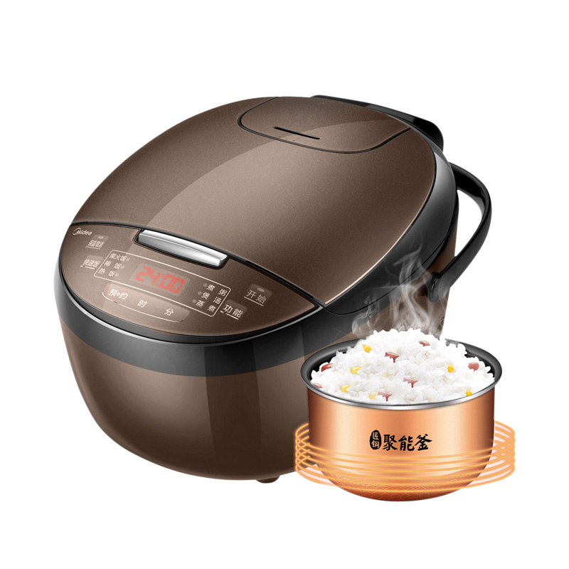 Midea Intelligent Electric Rice Cooker 3L 5L multifunctional (1627207:9121111296:sort by color:Midea coffee 4L)