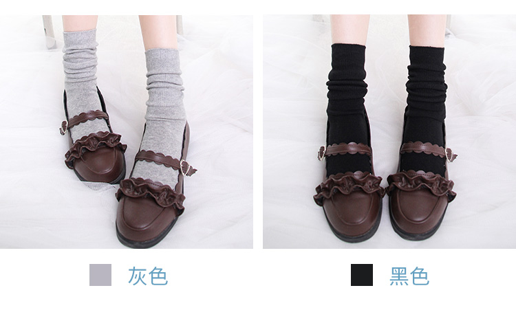[Tease] Han sản xuất nữ mùa thu và mùa đông vớ ống vớ bông màu đôi trẻ Trường kim trong đống mới vớ quan tat nu gia tot