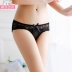 [撩 汉] Quần lót ren eo thấp Quần lưới nữ Sexy Ren rỗng 2 mảnh quần chip giấy Giống cái