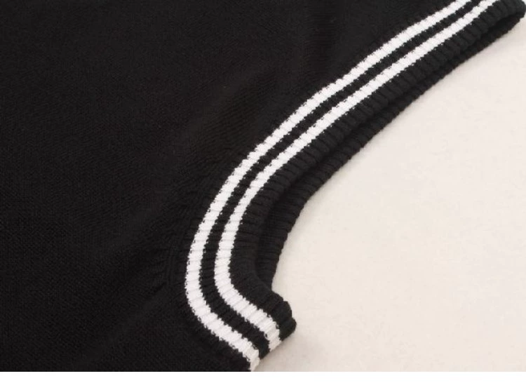 Thời trang nam vest len ​​mỏng nam phiên bản Hàn Quốc của áo len cổ chữ V không tay áo dệt kim sợi vest
