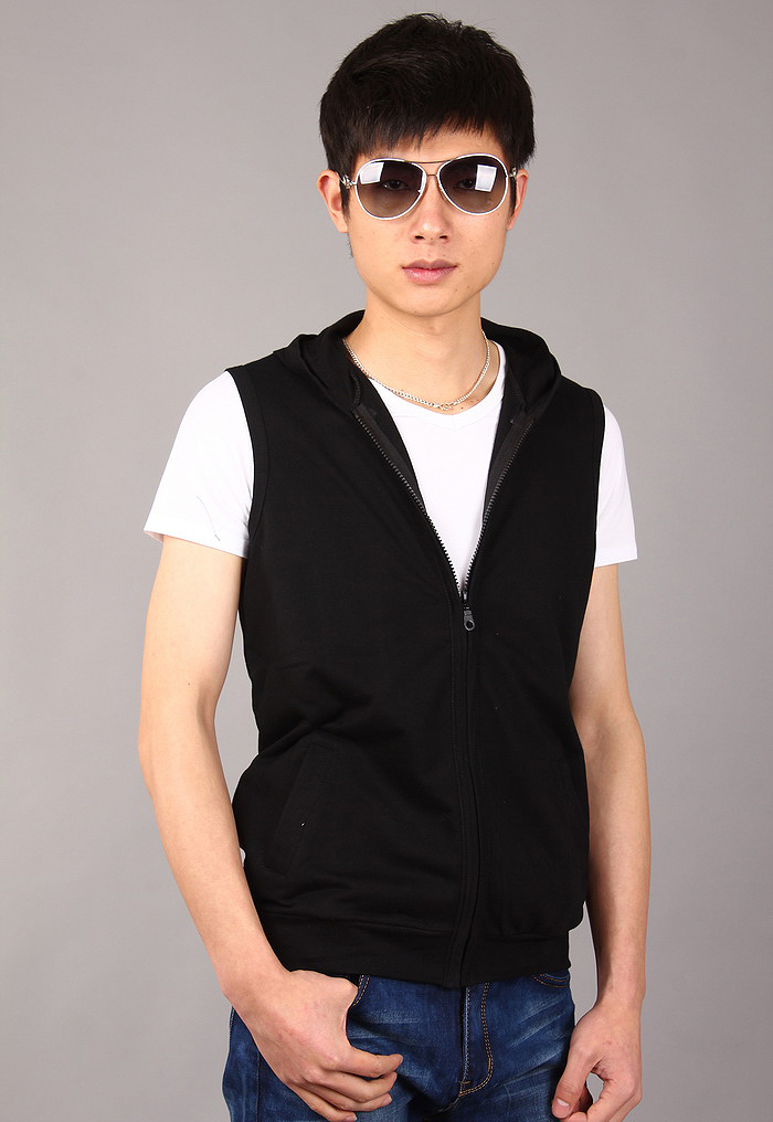 Mùa xuân và mùa hè cotton trùm đầu vest nam phiên bản Hàn Quốc của áo không tay giản dị áo vest vest - Áo vest cotton áo khoác mùa hè nam