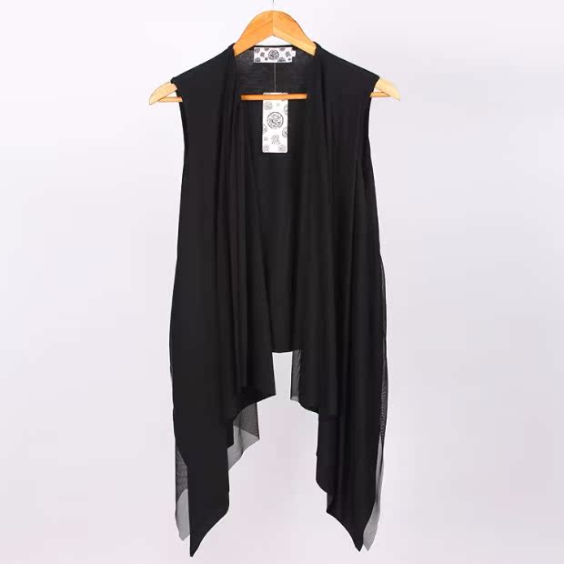 Áo vest nam mỏng phần dài thời trang nam không khóa áo đan len phiên bản Hàn Quốc của xu hướng vest vest lưới áo len hàn quốc