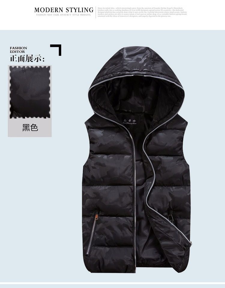 Débardeur homme Cotton vest pour hiver - Ref 1582045 Image 15