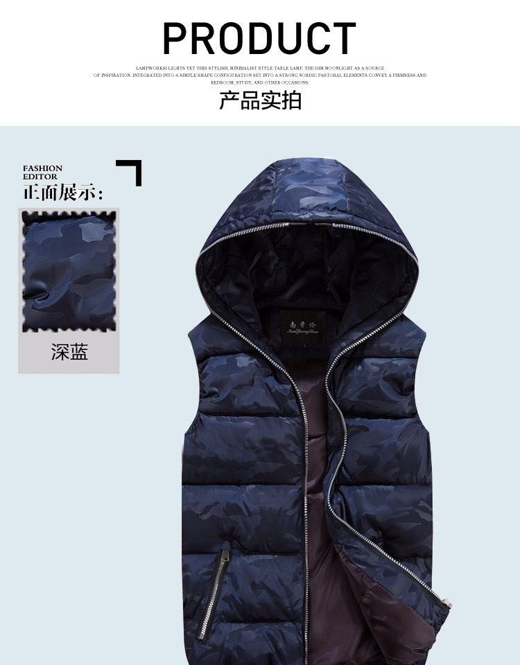 Débardeur homme Cotton vest pour hiver - Ref 1582045 Image 12