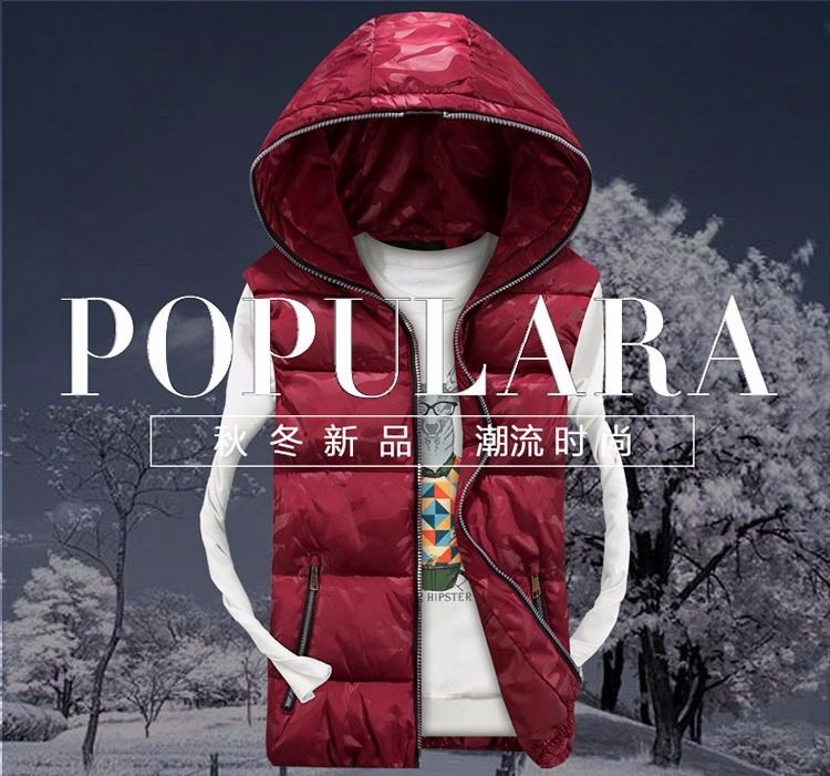 Débardeur homme Cotton vest pour hiver - Ref 1582045 Image 7