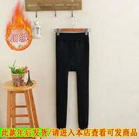 Quần béo mm mùa đông quần cộng với quần legging nhung dày 200 kg bên ngoài mặc quần skinny bó sát size rộng áo blazer nữ